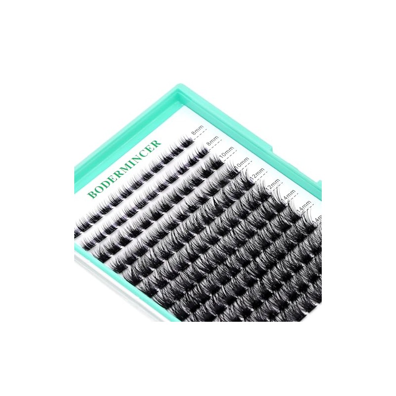 Bodermincer 120 Racimos/Caja De Racimos Anchos Con Efecto 3D, Pestañas
