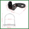 Motoforti Bicycle Trailer Coupler Attachment Trailer Hitch Silver Tone Black