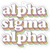 Alpha Sigma Alpha - Retro Air Freshener - 2/Pack