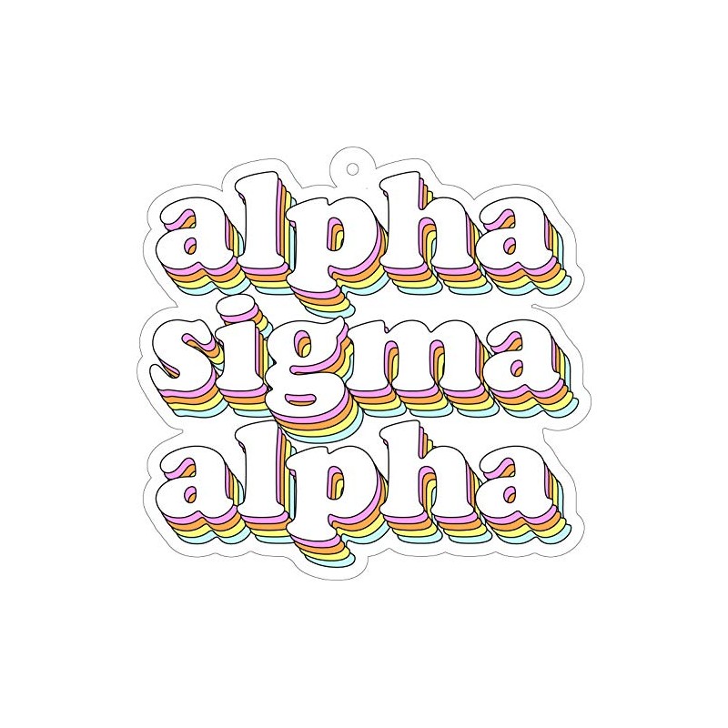 Alpha Sigma Alpha - Retro Air Freshener - 2/Pack