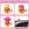 22 Pcs Rubber Duck Car Decorations, Rubber Ducks Bath Toys