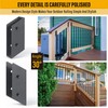Brukid 8 Pair(16pack) 30° Stair Stainless Steels Deck Railing Bracket
