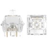 DUROCK Ice King Tactile Switches, 68g Progressive Spring Transparent Clear
