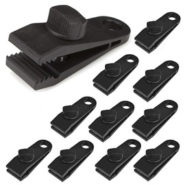 HorizonMega Tent Clip Tarp Clip Strong Clip 10-Piece Plastic Clip Sheet Clamp Outdoor Tent Sheet Fixation Tarp Hardware Windproof Small Clip Camping Multi Clip