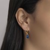 14K Gold Plated Sapphire Teardrop Earrings for Women – September