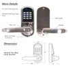 Keyless Entry Door Lock with Left Handle, Auto-Lock Door Locks