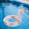 Inflatable Swimming Ring with Sequins Thickened PVC Kids Pool Float