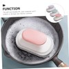 KICHOUSE 3pcs Kitchen Cleaning Brush Ergonomic Pot Scrubber for Efficient