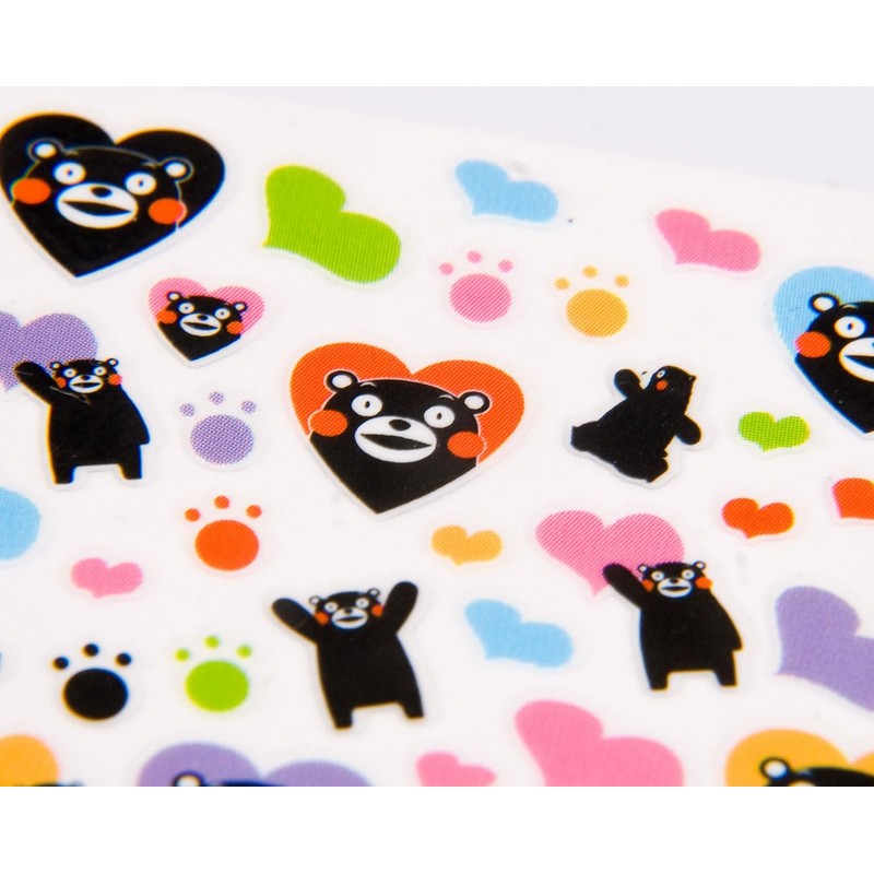 StyleA Kumamon SA-S901 Nail Sticker Color Heart Sticker Kumamoto Prefecture