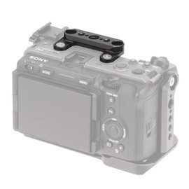 FOTGA Upper NATO Rail for Sony FX3 FX30 ILME-FX30 Camera, Top Plate Adapter with NATO Rail Mount, 1/4 Inch-20 Threads, 3/8 Inch-16 Holes for Arri Top Handle, NATO Clamp, Magic Arm, Camera Cage