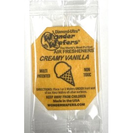 Wonder Wafer "CREAMY VANILLA" INDIVIDUALLY WRAPPED Air Freshener pack of 24