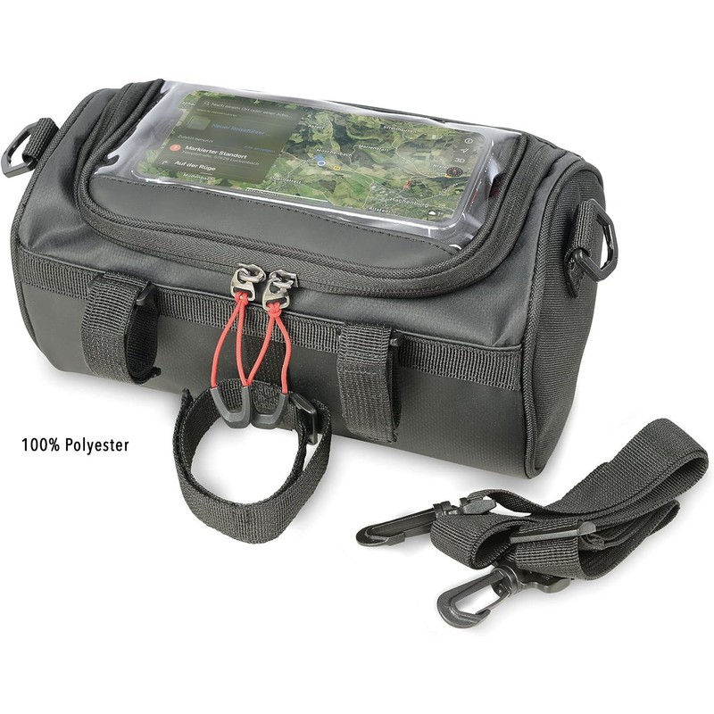 TROIKA Unisex Adult Bike Bag Bicycle Bag, Black, 24 cm