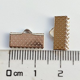 Chenkou Craft - Abrazaderas de cinta con abalorio sueltas (6 colores), 13x7mm, 1