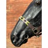 Argentina Polo Leather Horse Headcollar Halter, Embroidered, Rose Pink /Green