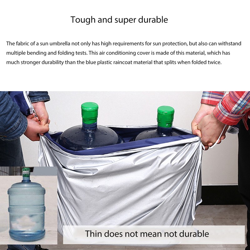 Waterproof Outdoor Window Air Conditioner Cover Dustproof Rainproof Sunscreen Outside