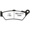 EBC Brakes FA209/2V Pastilla de freno de disco semisinterizada, color