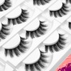 Eliace False Eyelashes Natural look Cat Eye Lashes Wispy Strips,3D