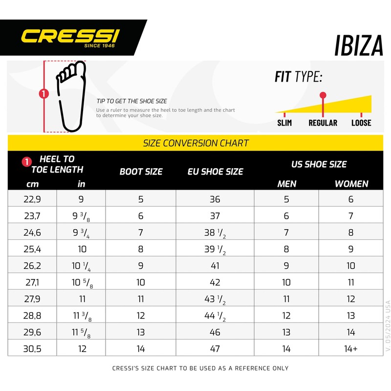 Cressi Ibiza 3mm, Black/Black, 11