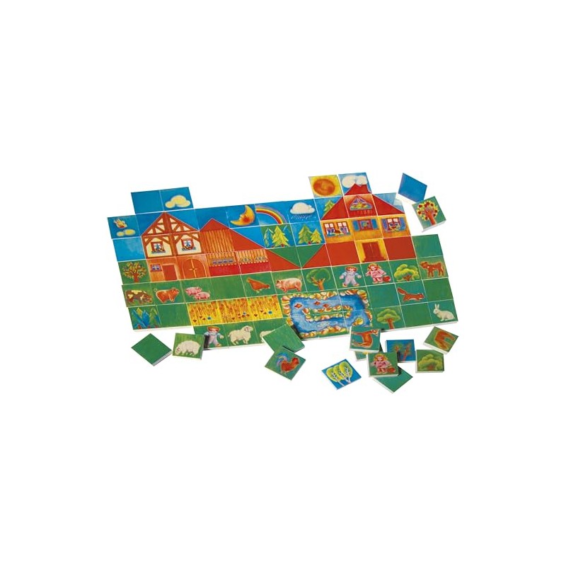 Selecta 63021 Varialand Wooden Tile Game, Schmidt Spiele