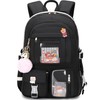 Backpack for Girls with Accessories Laptop Bookbags 16 Inch Kawaii