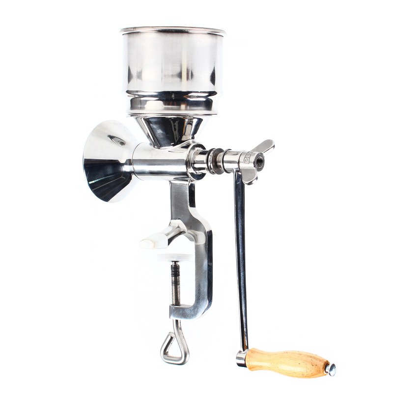 Manual Grain Mill Stainless Steel Hand Crank Wheat Bean Corn