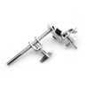 Soundspire Silver Multi-Clamp, Adjustable Quick-Release Drum Mount for Cymbal Stands