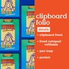 ban.do Clipboard Folio with Lined Notepad, Padfolio Features Metal Clip,
