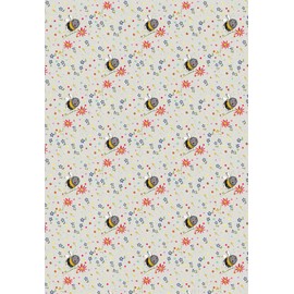 ALEX CLARK Bees and Flowers Tea Towel - 100% Cotton