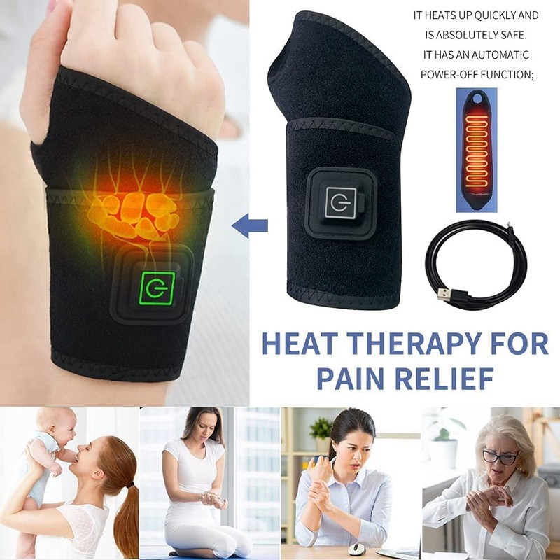 Wrist Heated Brace Wrist Warmer Electric Heated Wrap Wrist Heating