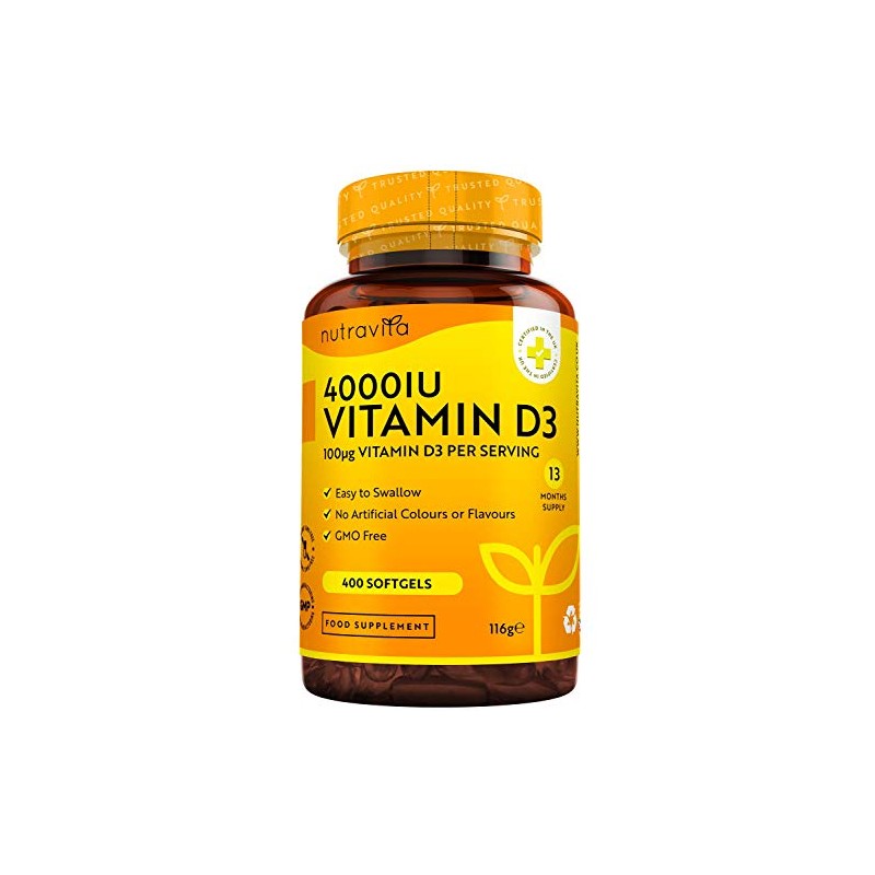Vitamin D3 4000 iu - 400 High Strength Easy to