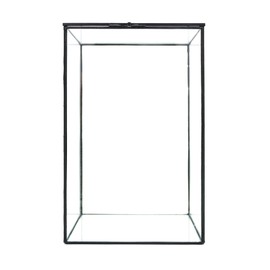 Large Geometric Terrarium Glass Container, 11 inch high Greenhouse w/Lid, for Indoor Plants, Succulent, Moss, Air Plant, Tabletop Decoration