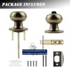 Probrico Entrance Door Knobs Door Lock Keyed Alike Lockset Antique
