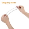 Timotech Juego de 2 Reglas Plástico Transparente Escolar, Regla Recta