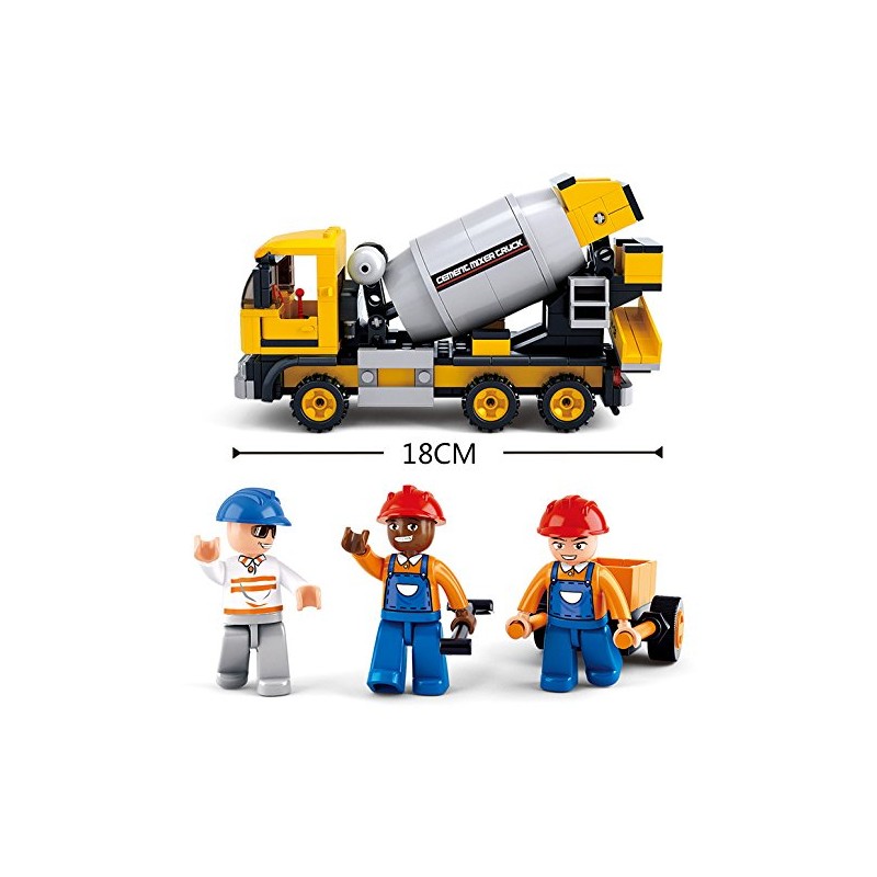 Sluban M38-B0550 M38-B0550-Concrete Mixer, Multi, Mixed Colours