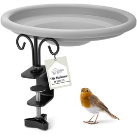 wildlife home Balcony Bird Bath, Hanging & Winterproof, Bird Bath, Frost-Proof for Balcony Railing, Bird Bath for Wild Birds, Water Bath for Birds