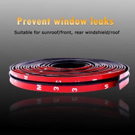 Car Weather Stripping Automotive Rubber Weather Draft Seal Strip Universal for Door Window Automotive Edge Weatherproof Seal T Shape Sunroof Seal Cover Leak Sound Proofing (19.7Ft/6M)