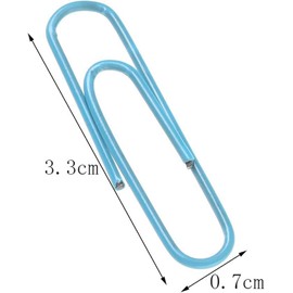 Dokpav 500 Clips De Papel De Colores, Clips Papeleria Colores, Clips De Papel De Colores Surtidos Con Caja De Plástico, Para Papeleo, Oficina, Escuela y Uso Personal, Oficina Sujetador Organizar, 33mm