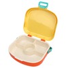 Bento Lunch Box ABS Separate Compartments with Buckle Handle Leakage