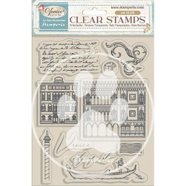 Stamperia - Acrylic Stamp for Scrapbooking, Albums, Card Making, Bullet Journalling and More, Transparent, Long Lasting, Easy to Clean, Perfect for Crafts and Gifting (Venice, City of Art - Elements)