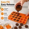 Halloween Pumpkin Silicone Molds for Baking – 2-Pack 18-Cavity Candy