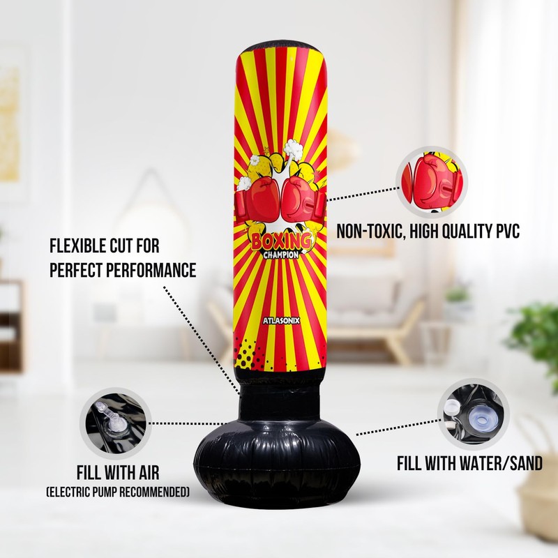 Punching Bag for Kids, Inflatable Punching Bag Kids 8-12 |