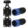 GaiRen 2 Pin 50Amp Trolling Motor Plug Receptacle Set, 12/24/36/48