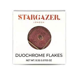 Stargazer Duochrome Flakes, Colour Shift Mezermising Loose Glitter Colour In Pink Copper