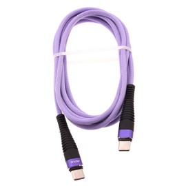 Purple 6ft PD Cable Type-C to USB-C Long Charger Cord Compatible with Cricket Magic 2 5G/AT&T Propel 2 5G, Power Wire Sync Braided Fast