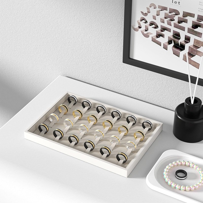 Julysky Jewelry Organizer Trays for Drawer,Jewelry Display Organizer Case for