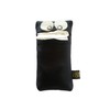 Handkerchief Gnome, Handkerchief Case, Leather Case, Black