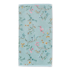 Pip Studio Les Fleurs Hand Towel Blue 55 x 100 cm (Pack of 1)