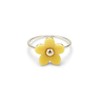 Pura Vida Solstice Enamel Flower Ring Silver 7