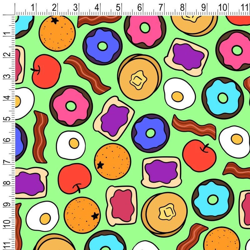GRAPHICS & MORE Fun Breakfast Foods Pattern Gift Wrap Wrapping
