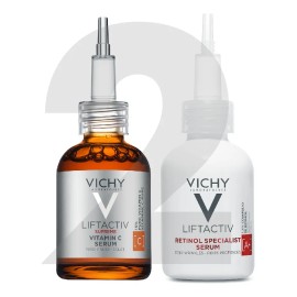Kit Vichy Liftactiv Anti-edad Día y Noche Vitamina C + Retinol 2-piezas